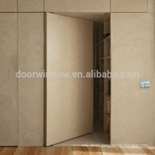 French style simple oak wood door design invisible door with hide hinge